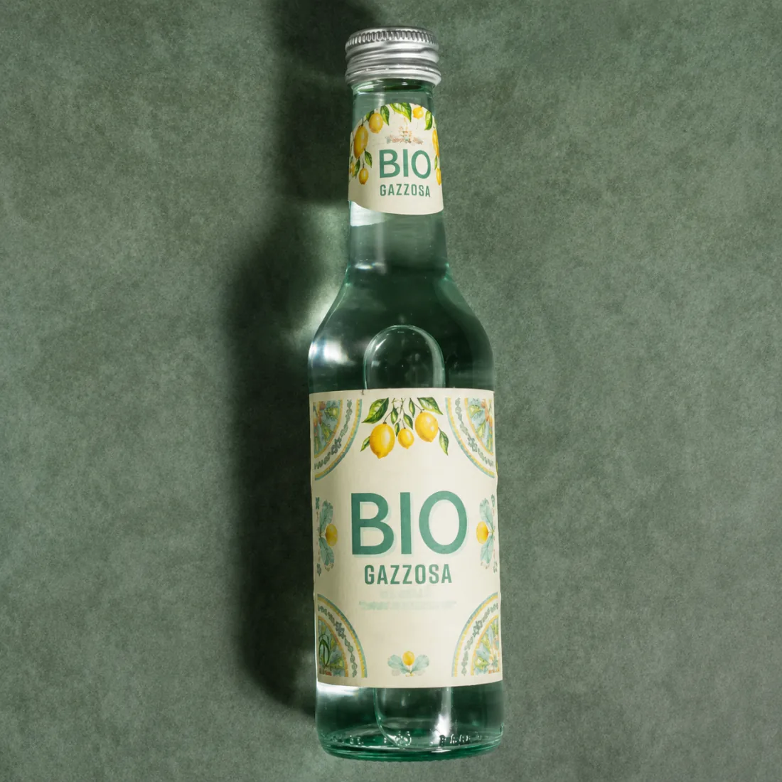 Bouteille de limonade italienne bio Gazzosa Tomarchio 33 cl